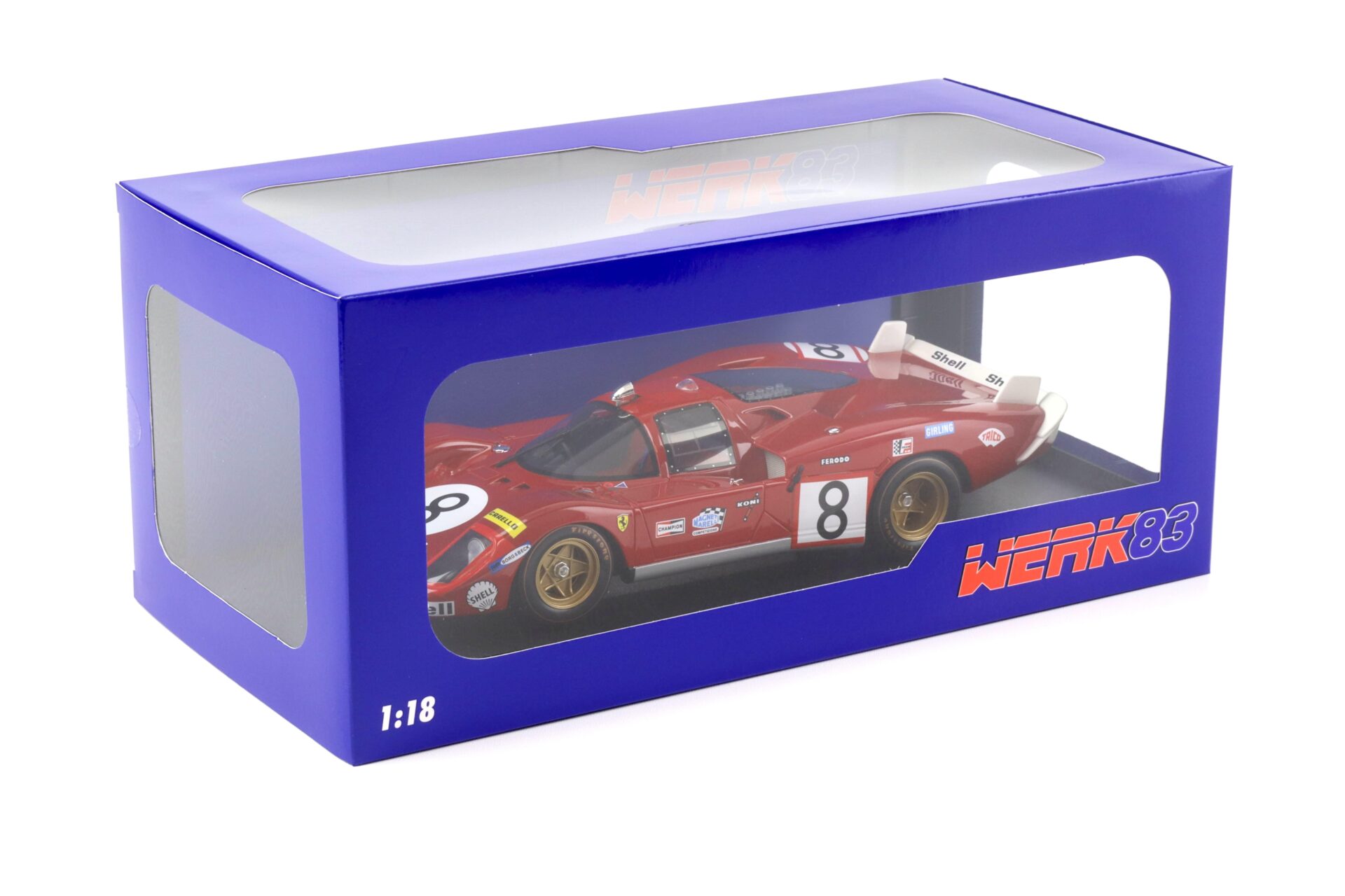 1:18 WERK83 Resin Ferrari 512S 24h LeMans 1970 #8 Merzario/ Regazzoni