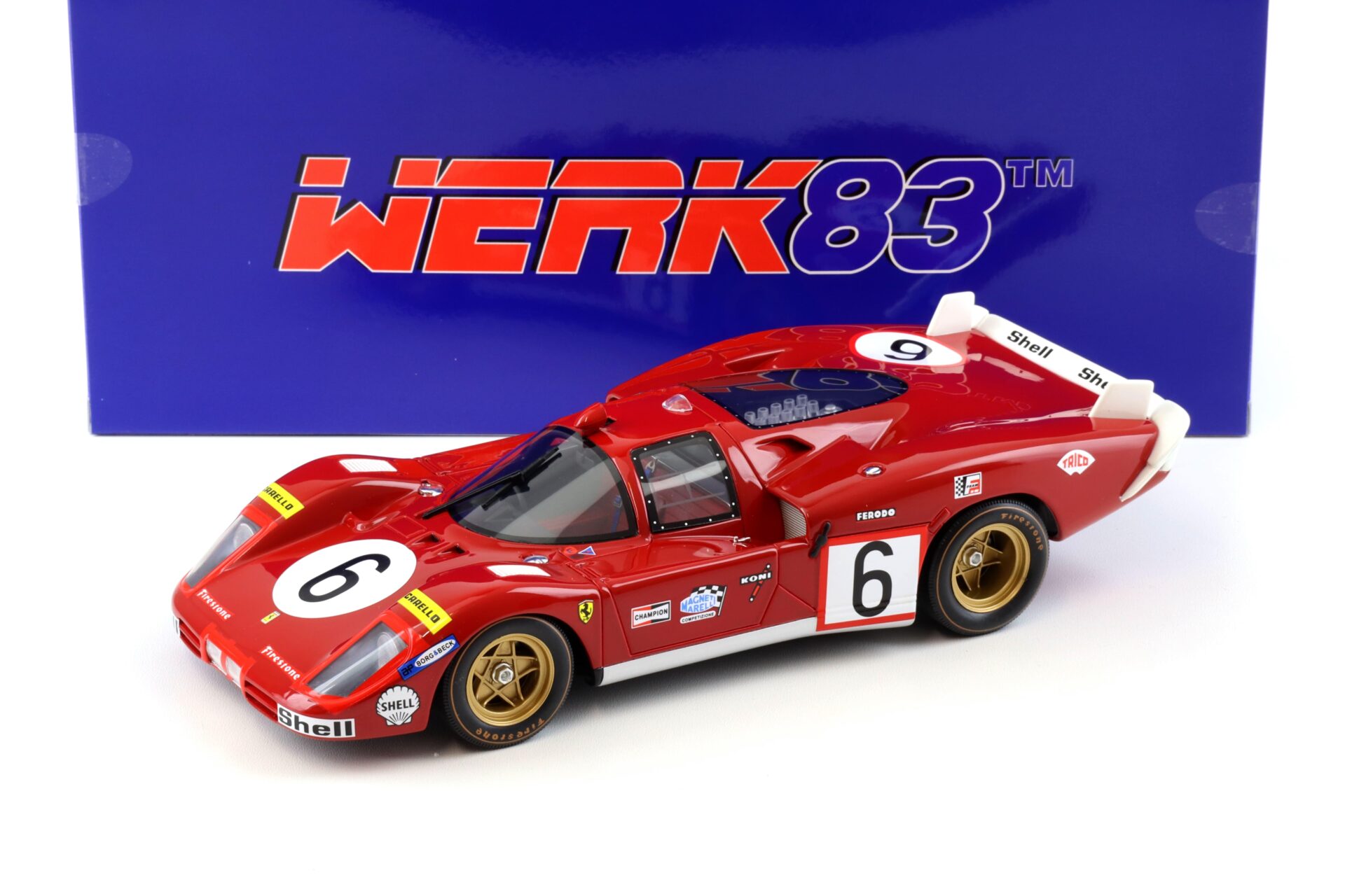 1:18 WERK83 Resin Ferrari 512S 24h LeMans 1970 #6 Vaccarella/ Giunti