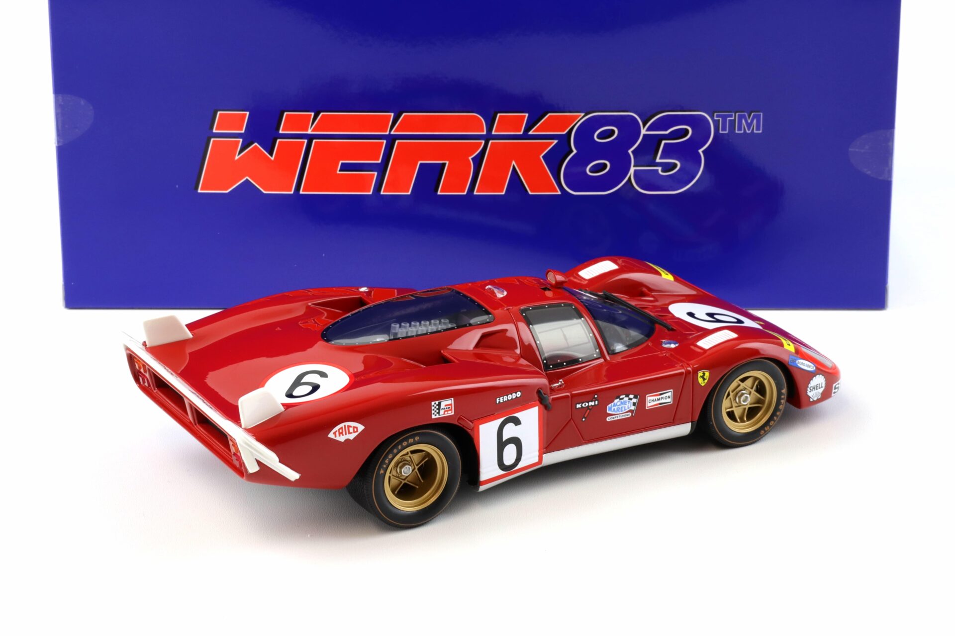 1:18 WERK83 Resin Ferrari 512S 24h LeMans 1970 #6 Vaccarella/ Giunti