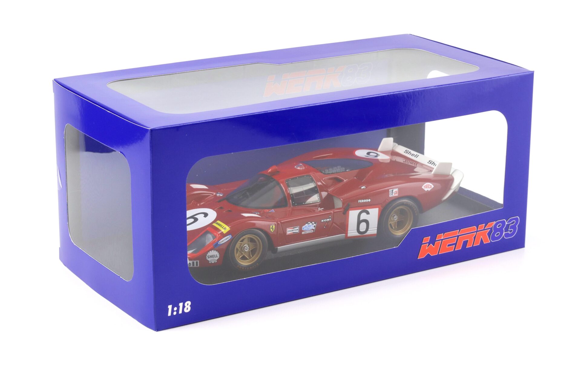 1:18 WERK83 Resin Ferrari 512S 24h LeMans 1970 #6 Vaccarella/ Giunti