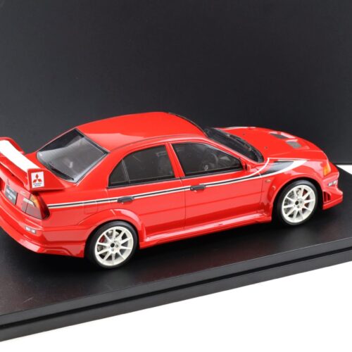 1:18 POP RACE Mitsubishi Lancer EVO 6.5 Tommi Makinen Edition red