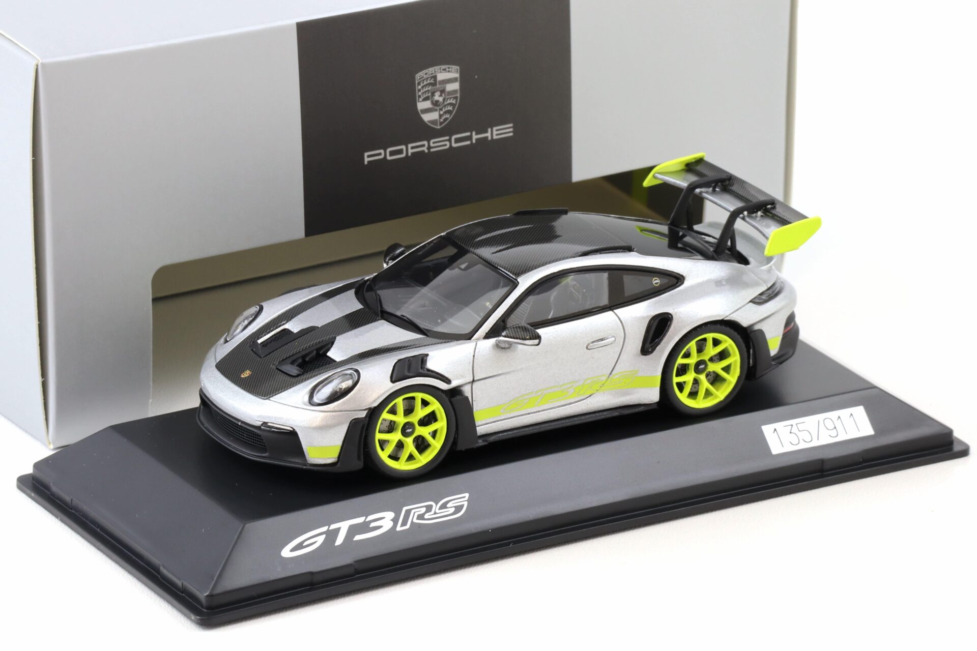 1:43 Spark Porsche 911 992 GT3 RS Hockenheim Experience silver/ Acid WAP DEALER