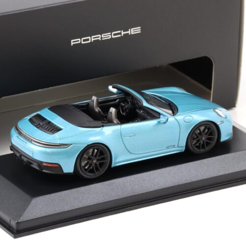 1:43 Minichamps Porsche 911 992.2 Carrera 4 GTS Cabriolet Ipanema blue WAP DEALER