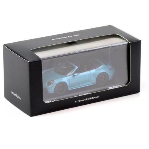 1:43 Minichamps Porsche 911 992.2 Carrera 4 GTS Cabriolet Ipanema blue WAP DEALER