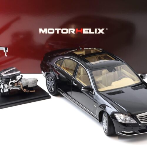 1:18 Motorhelix Mercedes Clase S S600L W221 Berlina Negro obsidiana M82204 - Imagen 3