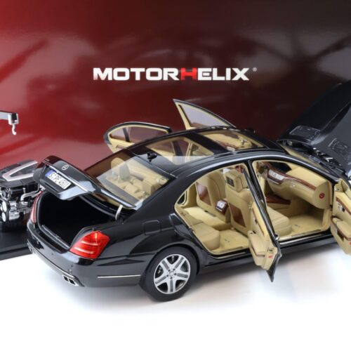 1:18 Motorhelix Mercedes Clase S S600L W221 Berlina Negro obsidiana M82204 - Imagen 5