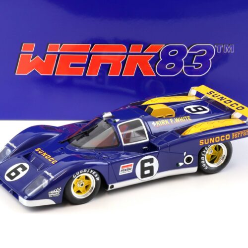 1:18 WERK83 Resin Ferrari 512M Sunoco 3rd 24h Daytona 1971 #6 Donohue/ Hobbs