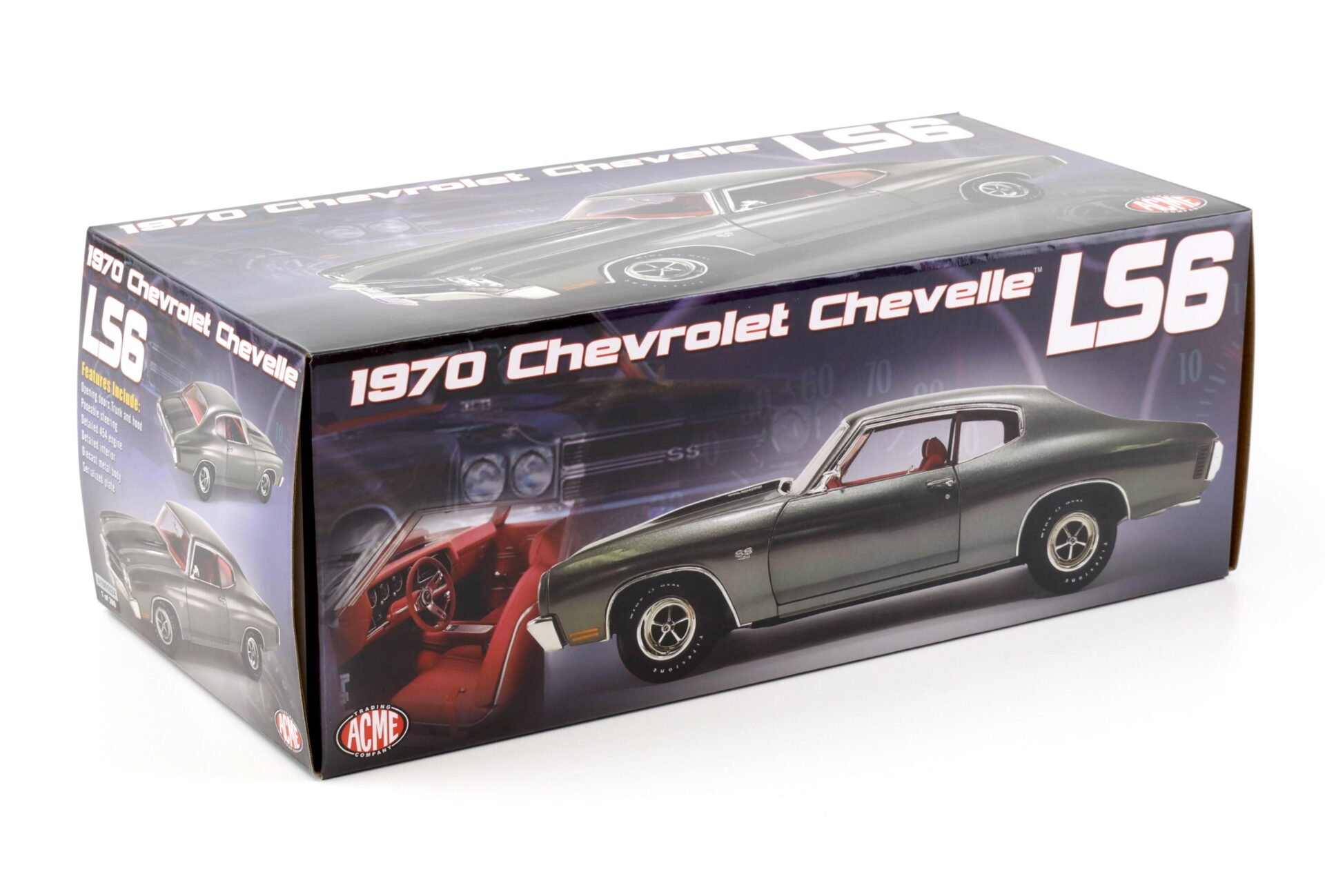 1:18 ACME 1970 Chevrolet Chevelle LS6 SS454 Coupe grey metallic
