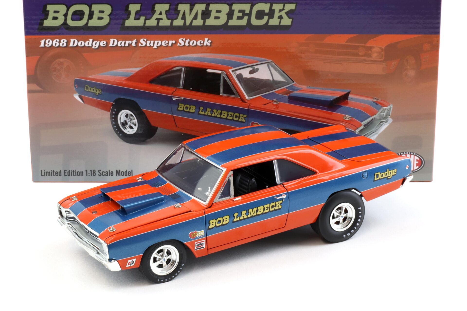 1:18 ACME 1968 Dodge Dart Super Stock Bob Lambeck orange/ blue