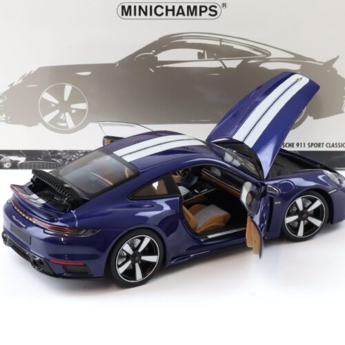 1:18 Minichamps Porsche 911 992 Sport Classic Coupe 2022 blue metallic