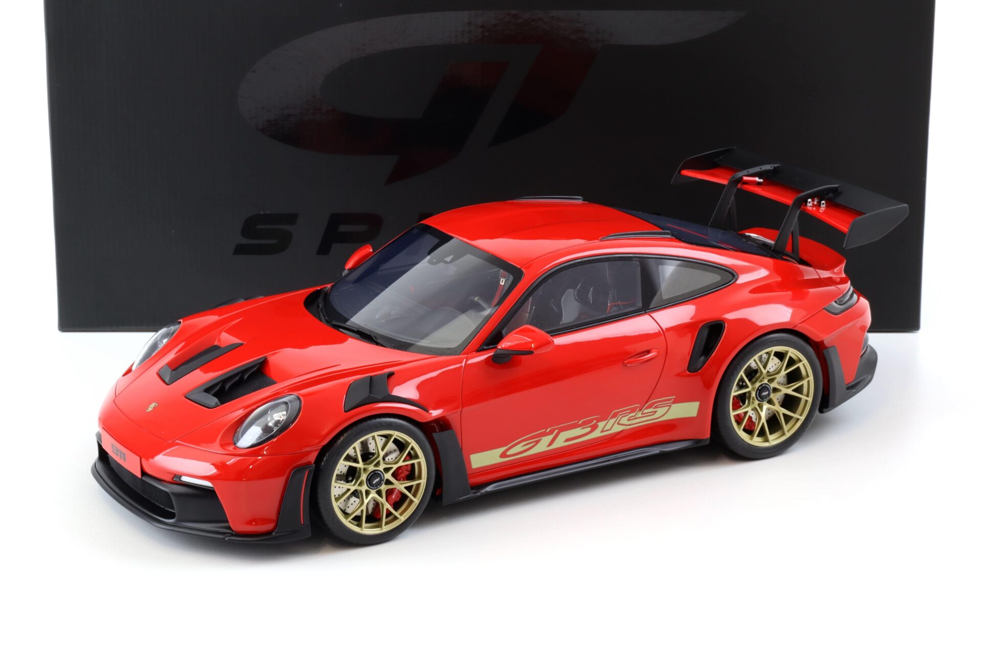 1:12 GT Spirit GT939 Porsche 911 992 GT3 RS Coupe Guards red/ gold wheels 2021