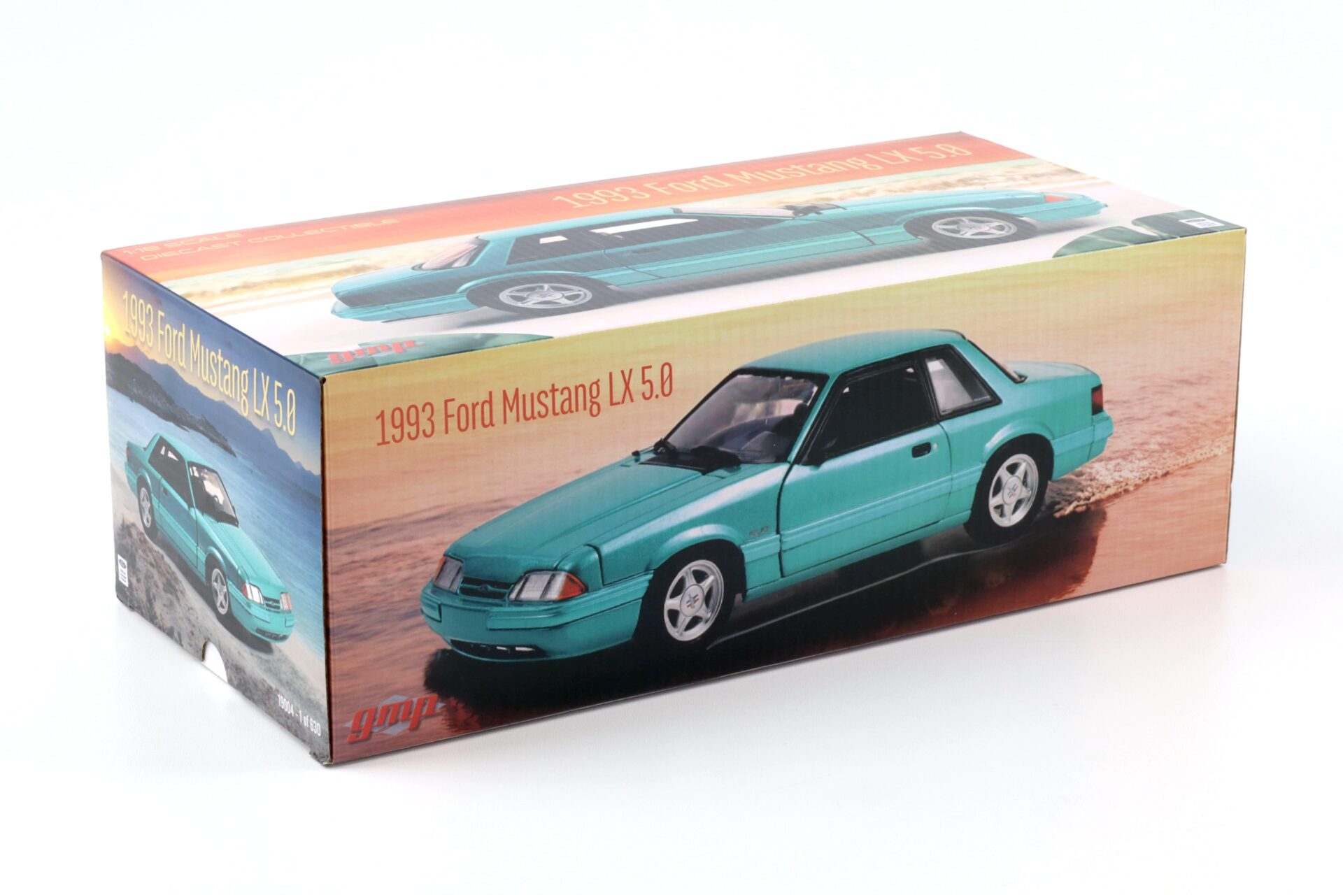 1:18 GMP 1993 Ford Mustang LX 5.0 Coupe Calypso green