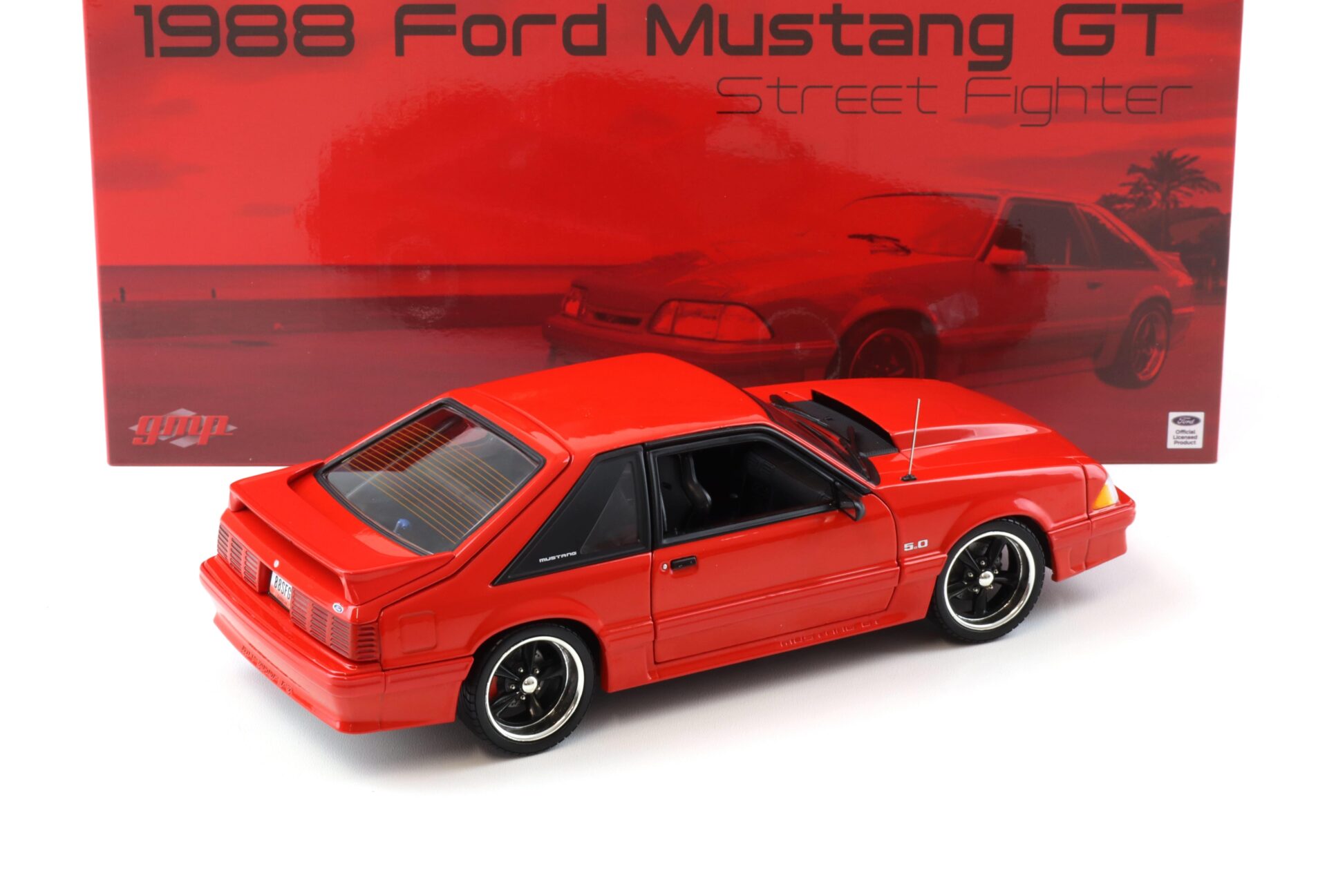 1:18 GMP 1988 Ford Mustang GT Coupe Street Fighter red