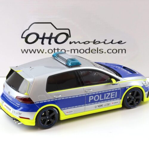 1:18 OTTO mobile OT1117 VW Golf VII R Oettinger Polizei silver 2018