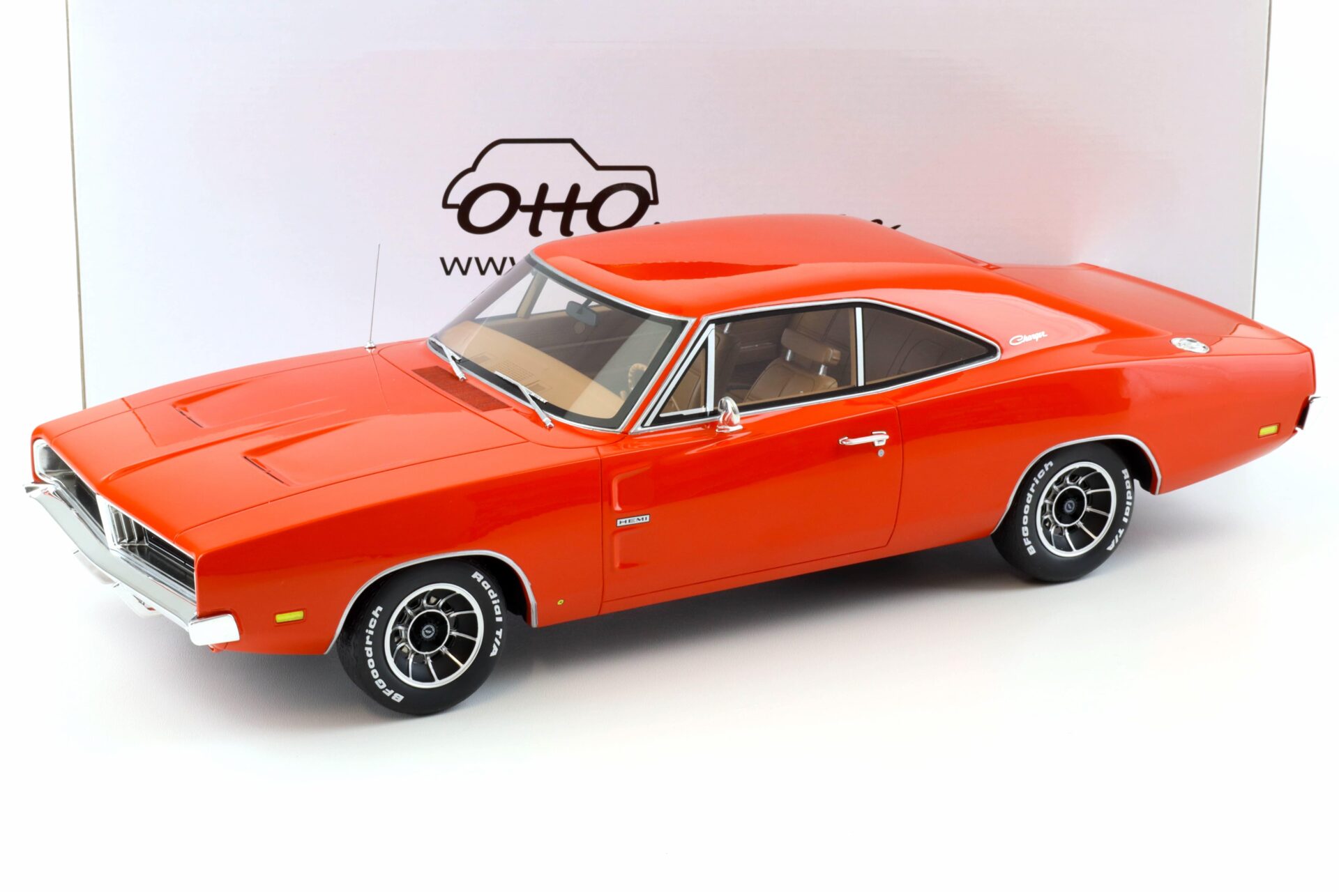 ID 101476 orig 1.jpg 1:12 OTTO mobile G060 Dodge Charger Hemi Coupe 1969 orange + Decals