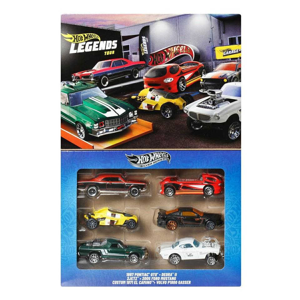 1:64 Hot Wheels 2025 Silver Legends Tour Multipack JBY78 Volvo, Ford, Pontiac
