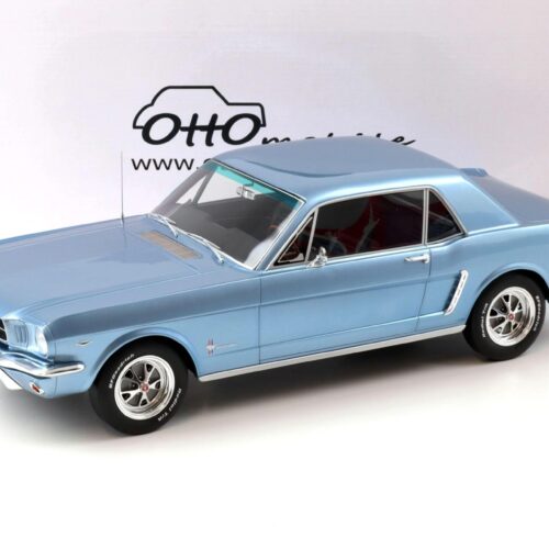 1:12 OTTO mobile G089 Ford Mustang V8 Hardtop Pony Coupe 1965 blue metallic