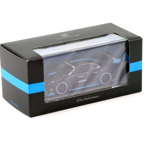 1:43 Spark Porsche Cayman GT4 e-Performance 2022 black/ blue WAP DEALER