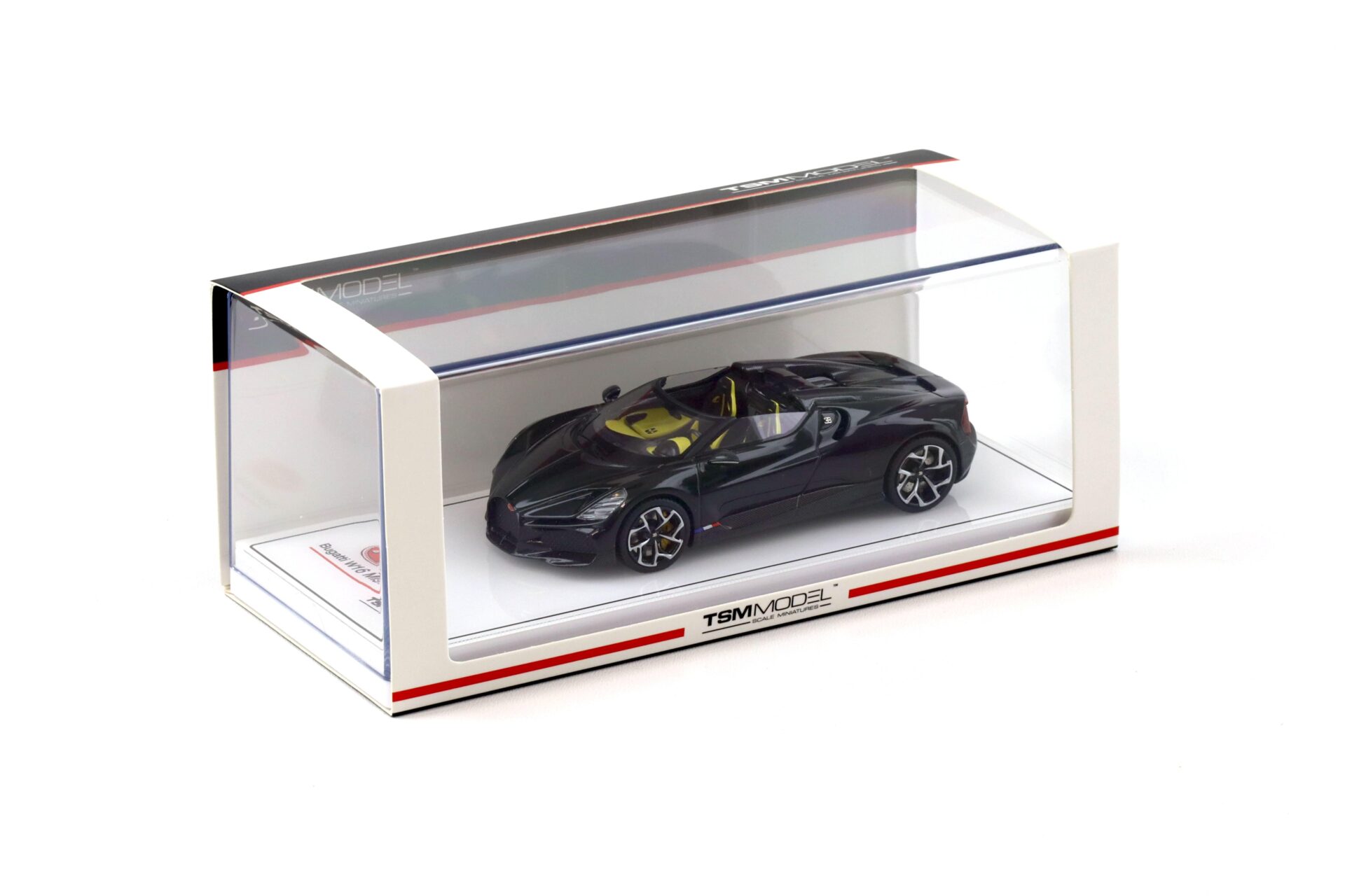 1:43 TSM Model Bugatti W16 Mistral black TSM430821
