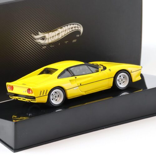 1:43 Hot Wheels Elite Ferrari 288 GTO Coupe yellow 1984