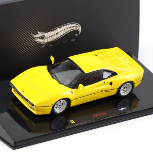 1:43 Hot Wheels Elite Ferrari 288 GTO Coupe yellow 1984