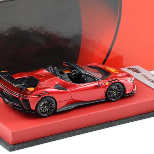 1:43 BBR Ferrari SF90XX Spider Rosso Fuoco with leather base - Limited 10 pcs.