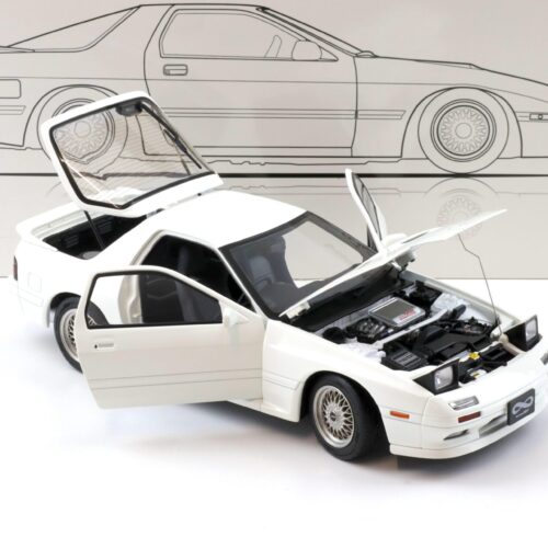 1:18 WHELART Mazda Savanna RX-7 FC3S Coupe white/ silver wheels