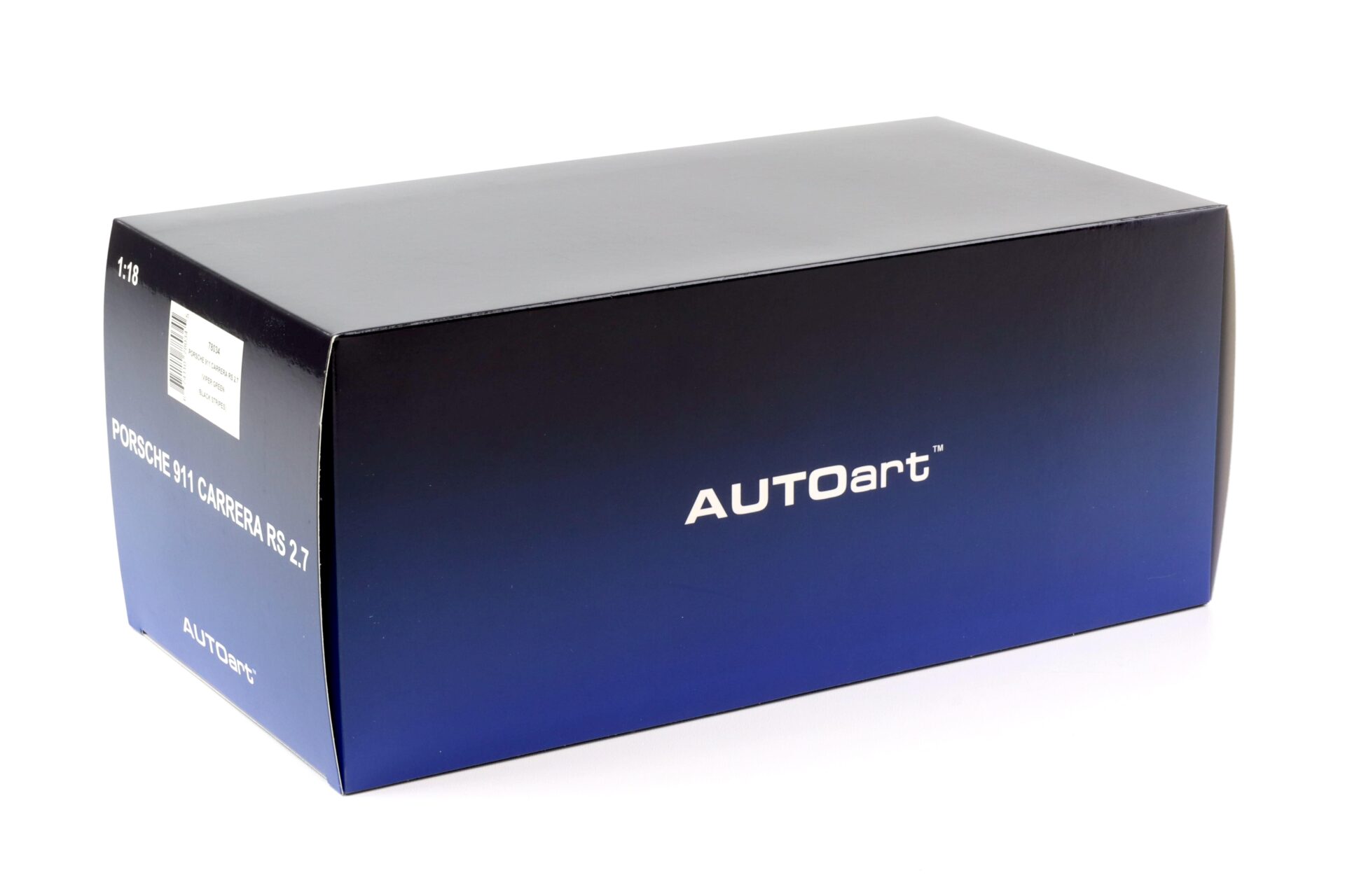 1:18 AUTOart Porsche 911 Carrera RS 2.7 Viper green/ black stripes 78034