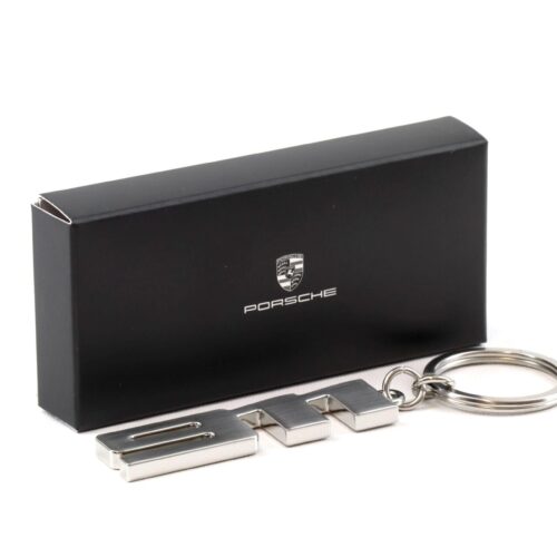 Original Porsche 911 Schriftzug Schlüsselanhänger Keychain Metal WAP DEALER