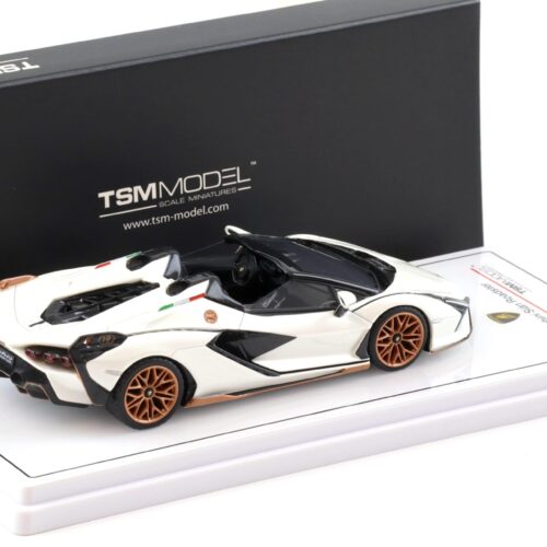 1:43 TSM Model Lamborghini Sian Roadster Bianco Asopo TSM430832