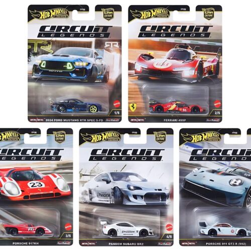 1:64 Hot Wheels Premium 2025 Circuit Legends Set 5 pcs. FPY86-976K Ferrari, Porsche