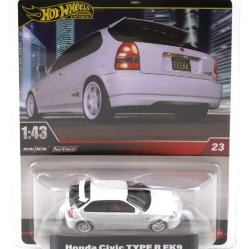 1:43 Hot Wheels Premium 2025 Real Riders JCN65 Honda Civic TYPE R EK9 white