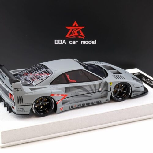 1:18 BBA Model Ferrari F40 LB Works LBWK Fighter grey with display - Limited 50 pcs.