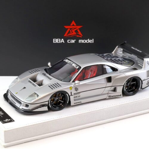 1:18 BBA Model Ferrari F40 LB Works LBWK silver with display - Limited 30 pcs.