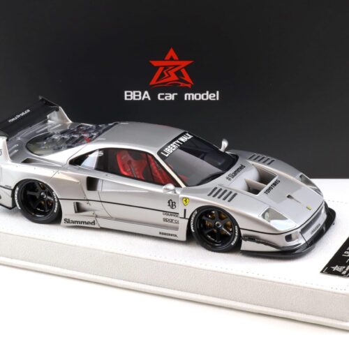 1:18 BBA Model Ferrari F40 LB Works LBWK silver with display - Limited 30 pcs.