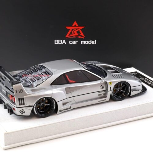 1:18 BBA Model Ferrari F40 LB Works LBWK silver with display - Limited 30 pcs.