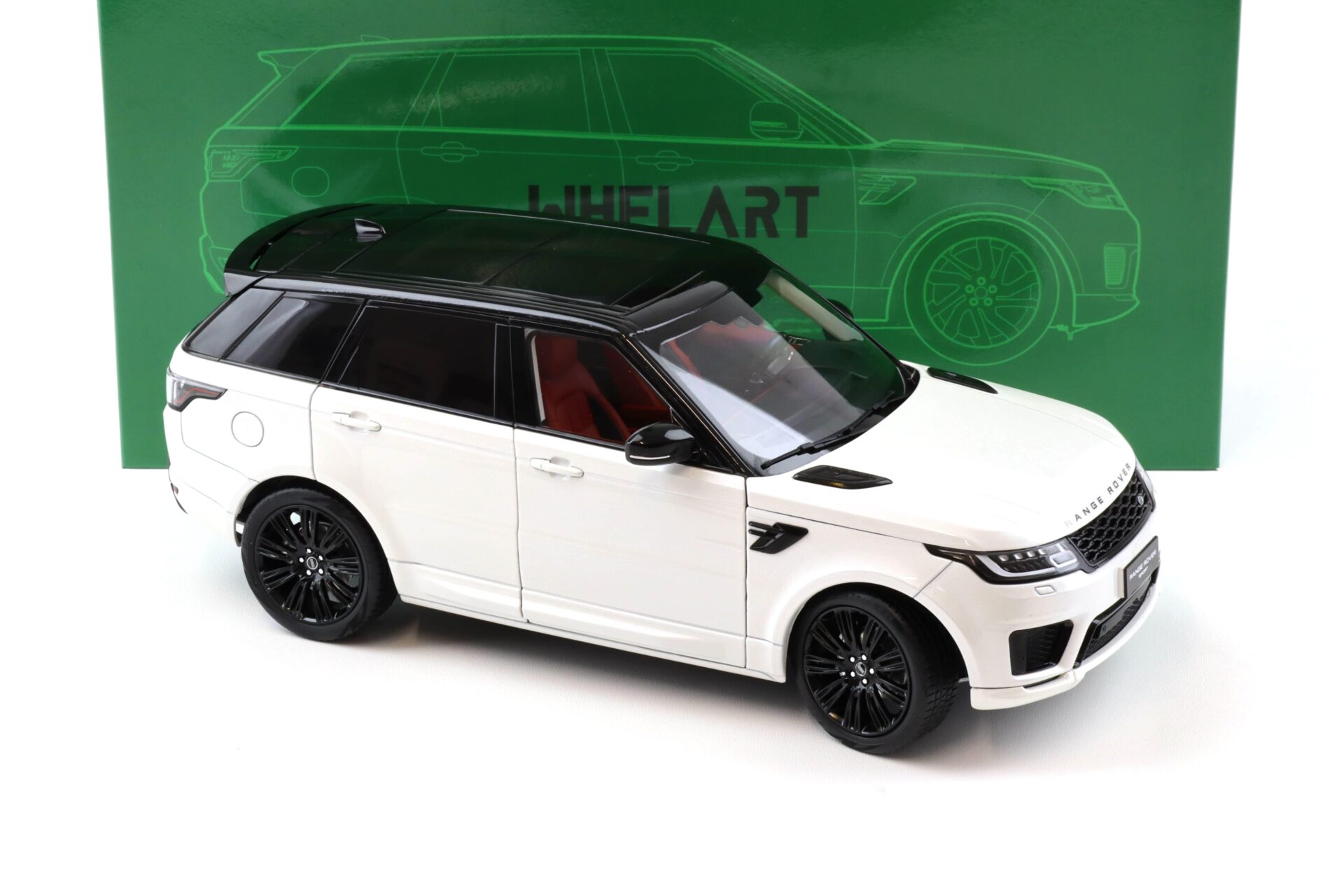 1:18 WHELART Range Rover Sport 2018 white / black wheels DIECAST