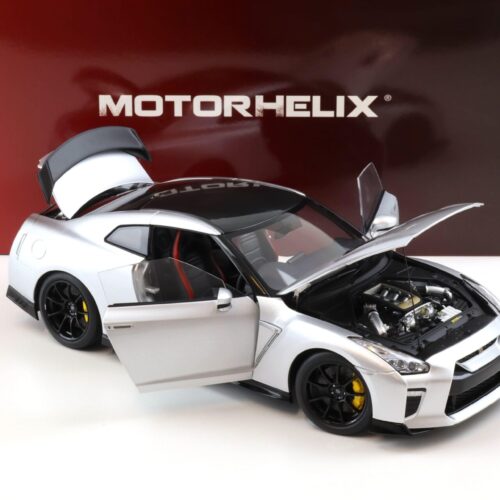 1:18 Motorhelix Nissan GT-R R35 Track Edition by NISMO T-Spec 2022 Ultimate Metal silver