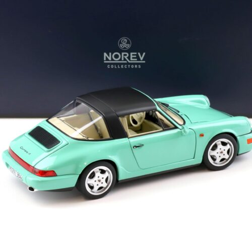1:18 Norev Porsche 911 (964) Carrera 4 Targa 1991 mint green - Limited 200 pcs.