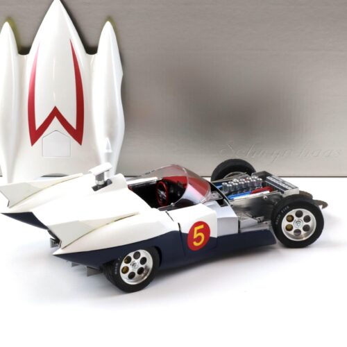 1:18 Schwyn Haas Aluminium Body Hamilton Mach 5 Speed Racer white