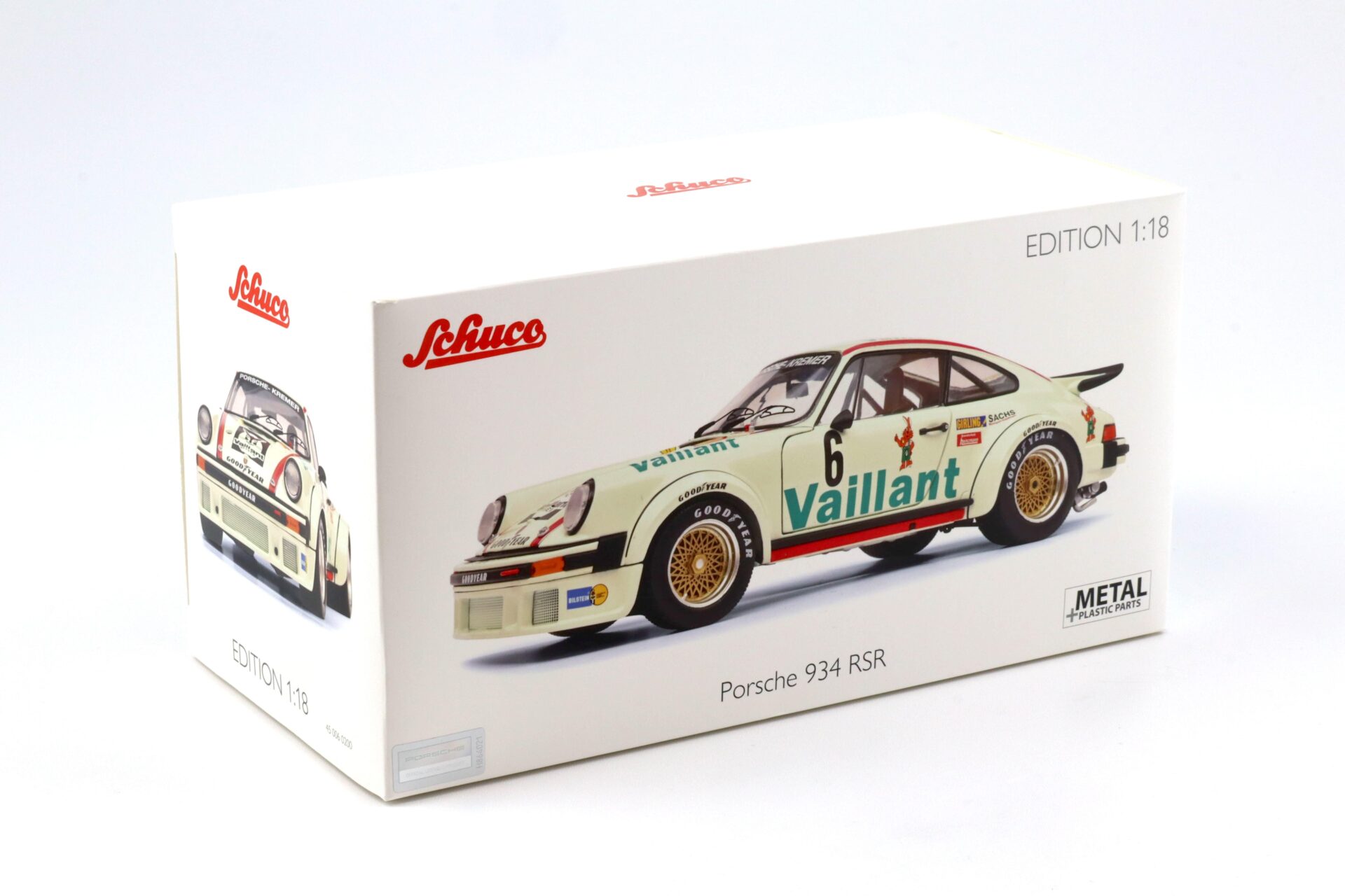 1:18 Schuco Kremer Porsche 934 RSR #6 Wollek Vaillant GT Championship Norisring