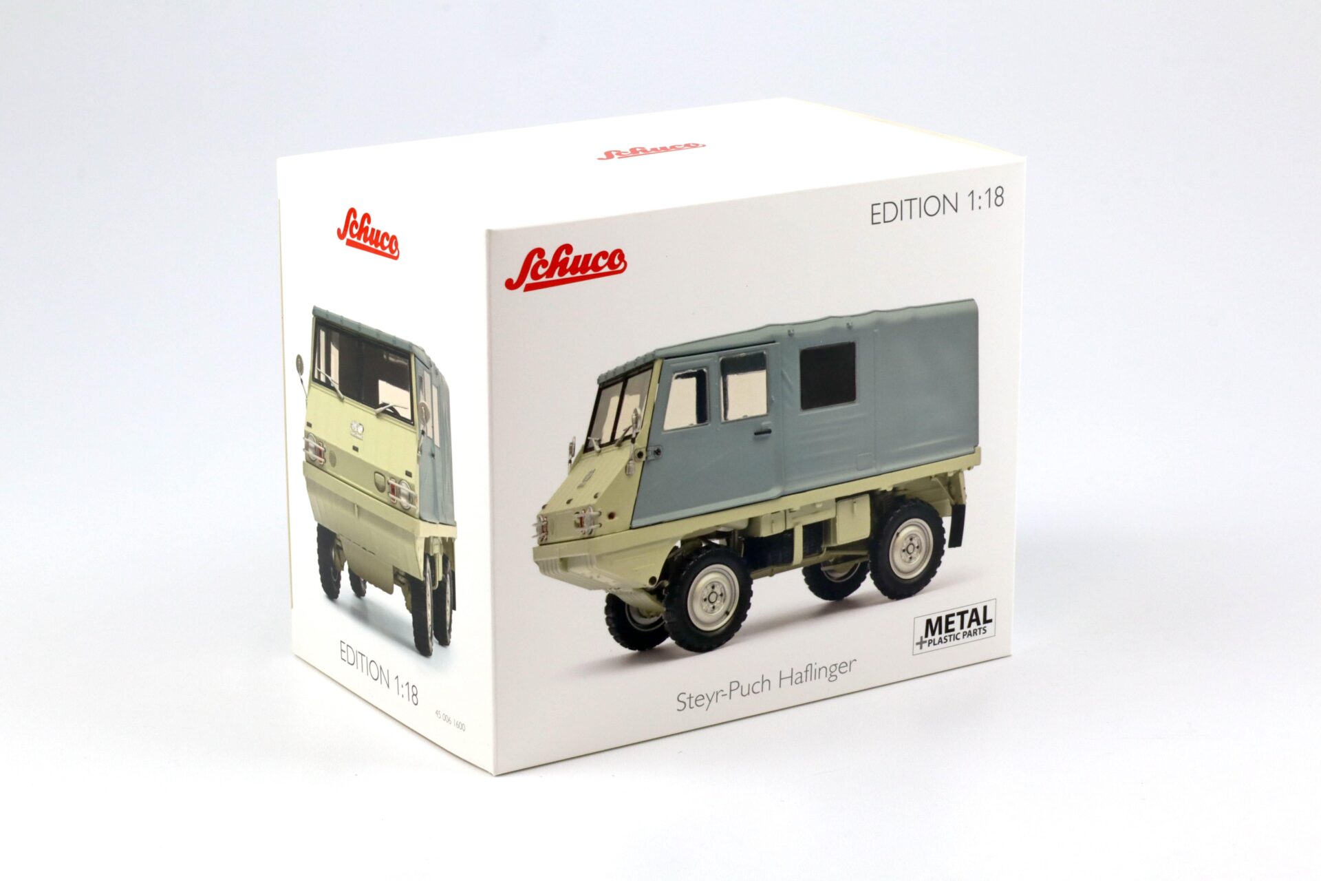 1:18 Schuco Styr-Puch Halfinger 4x4 beige/ grey