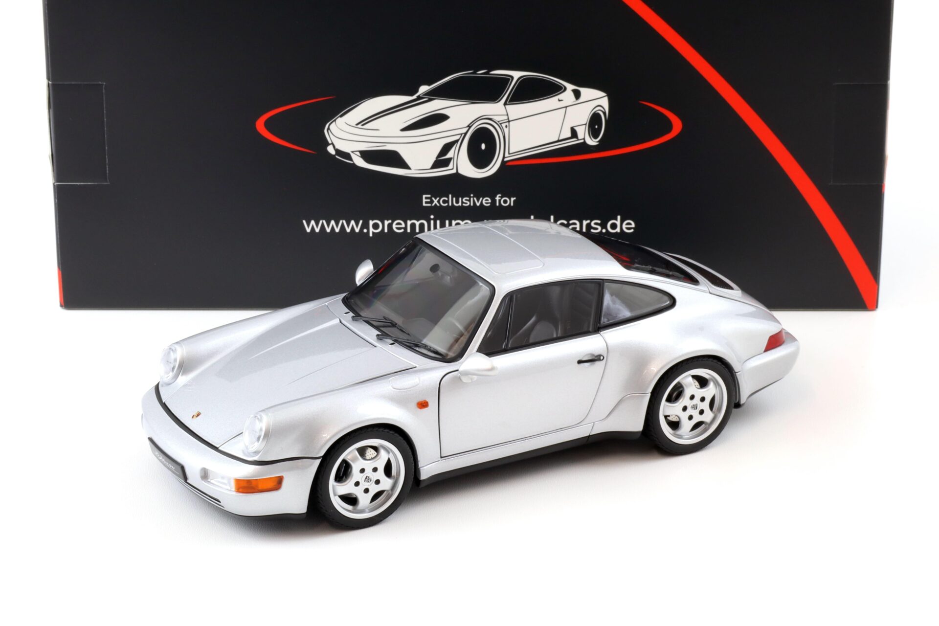 1:18 Norev Porsche 911 964 Carrera 4 WTL 30 Jahre 911 Polar silver - Limited 999 pcs.