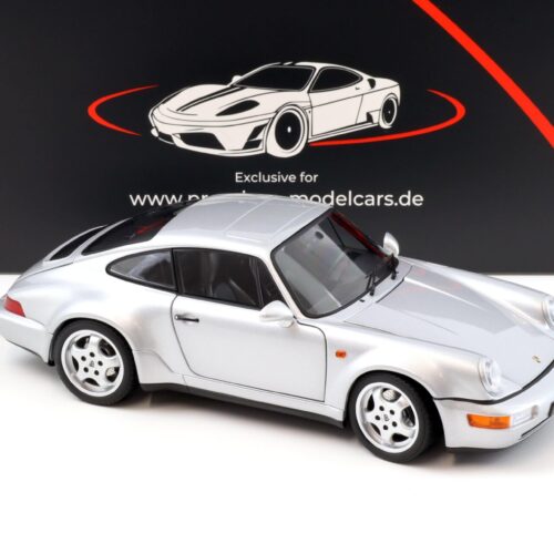 1:18 Norev Porsche 911 964 Carrera 4 WTL 30 Jahre 911 Polar silver - Limited 999 pcs.