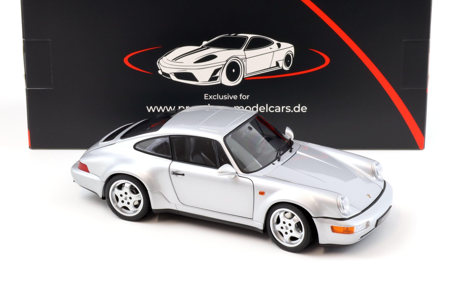 1:18 Norev Porsche 911 964 Carrera 4 WTL 30 Jahre 911 Polar silver - Limited 999 pcs.