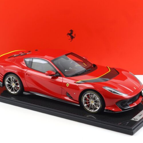 1:12 BBR Ferrari 812 Competizione Rosso Corsa 322 red/ yellow details - Limited 100 pcs.