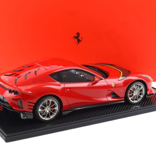 1:12 BBR Ferrari 812 Competizione Rosso Corsa 322 red/ yellow details - Limited 100 pcs.