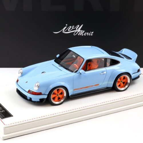 1:18 IVY Model Merit Porsche 911 Singer DLS Gulf blue/ orange IM1835GF
