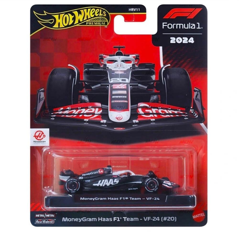 1:64 Hot Wheels Premium Formula 1 F1 2024 MoneyGram Haas F1 Team VF-24 #20