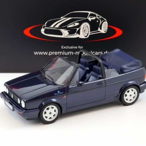 1:18 Norev VW Golf 1 Cabriolet Etienne Aigner 1990 Midnight blue metallic - Limited 750 pcs.